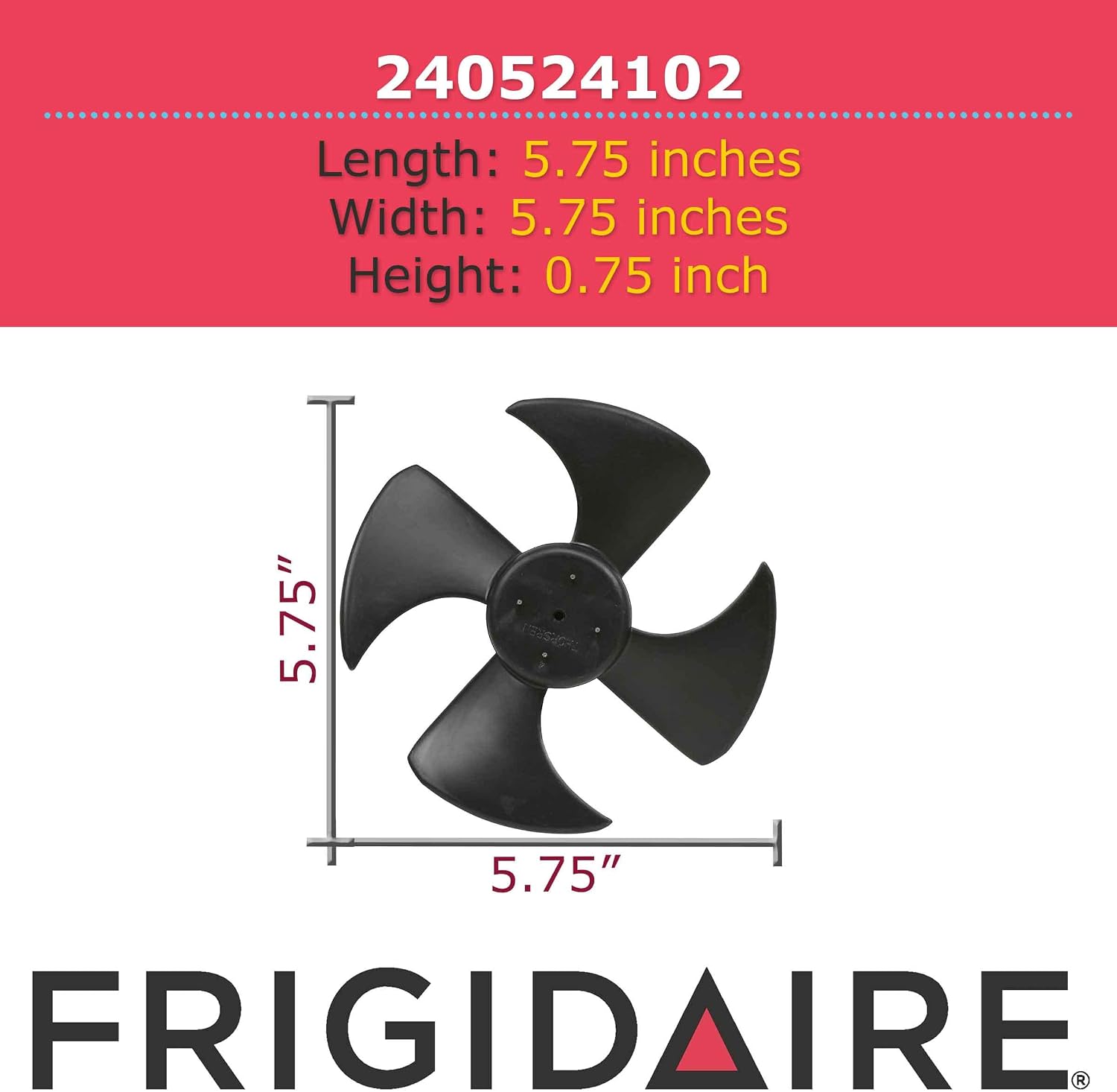 Frigidaire 240524102 Frigidare Condenser Blade