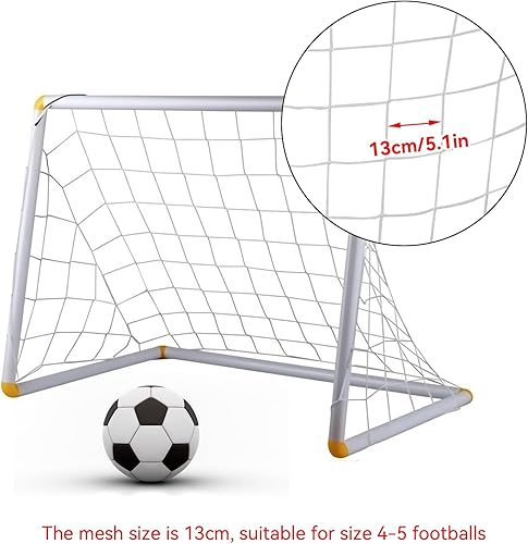 Miniatura 8 de Red de portería de fútbol, 3.9 x 2.6 ft de repuesto para portería de fútbol, red de fútbol al aire libre, patio trasero, porterías de fútbol, redes