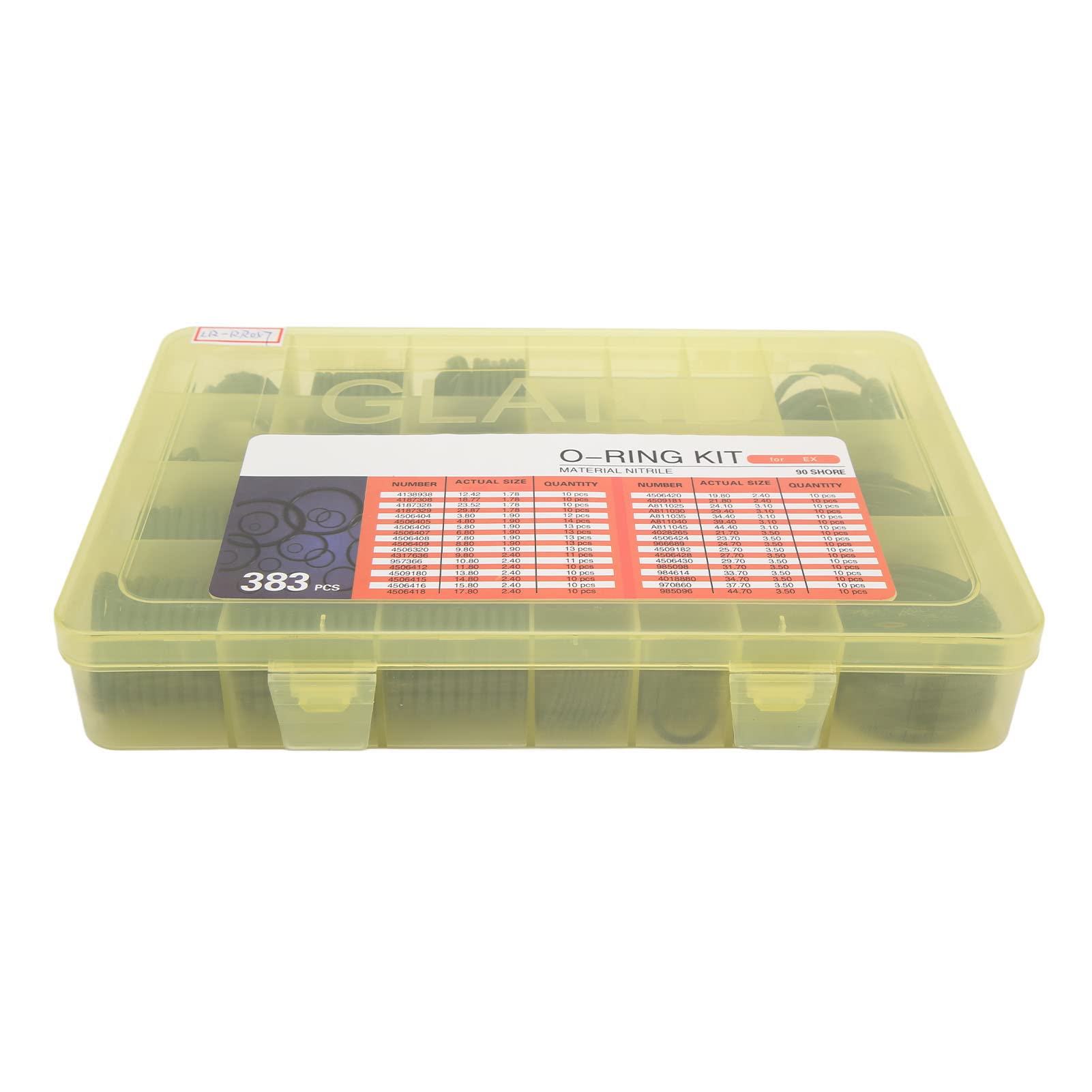 Kit de sellado del de aire acondicionado, Arandelas de junta de sellado, Juego surtido de juntas tóricas de 383 piezas Kit de sellado del de aire acondicionado 4138938