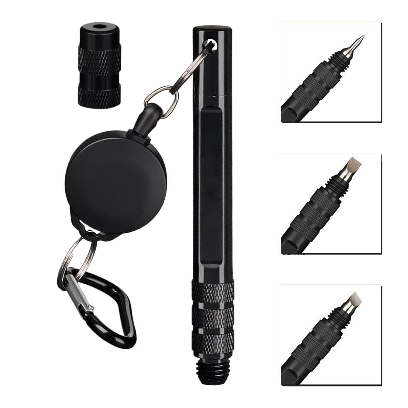 Golf-Rillenschärfer, 3-in-1-Werkzeug for Nachrillen, Aluminiumlegierung, bester Golfschläger-Rillenschärfer mit drei Ersatzköpfen, Golfschläger-Wartungswerkzeug for Keilrillen verschiedener Größen/561