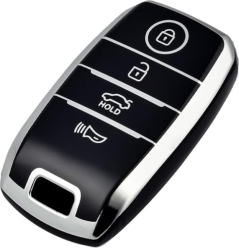 OFFCURVE Funda para llavero Kia, funda para llavero Kia Soul Optima Forte Sportage Sorento NIRO Rio accesorios para llave de coche, protector de