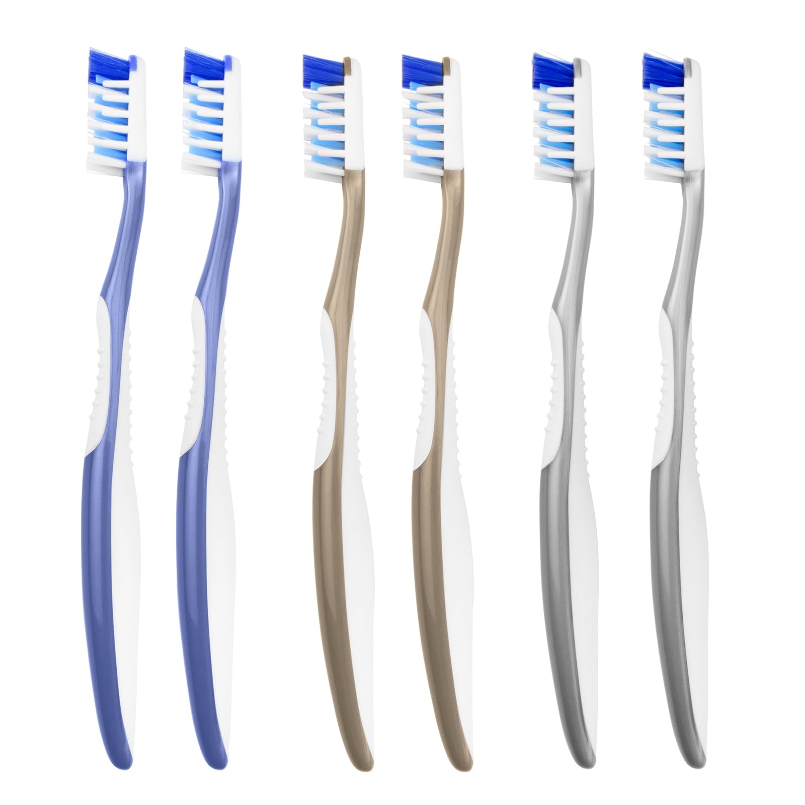 Fremouth Soft Toothbrushes for Adults, Soft Rounded Bristles, 6 Count