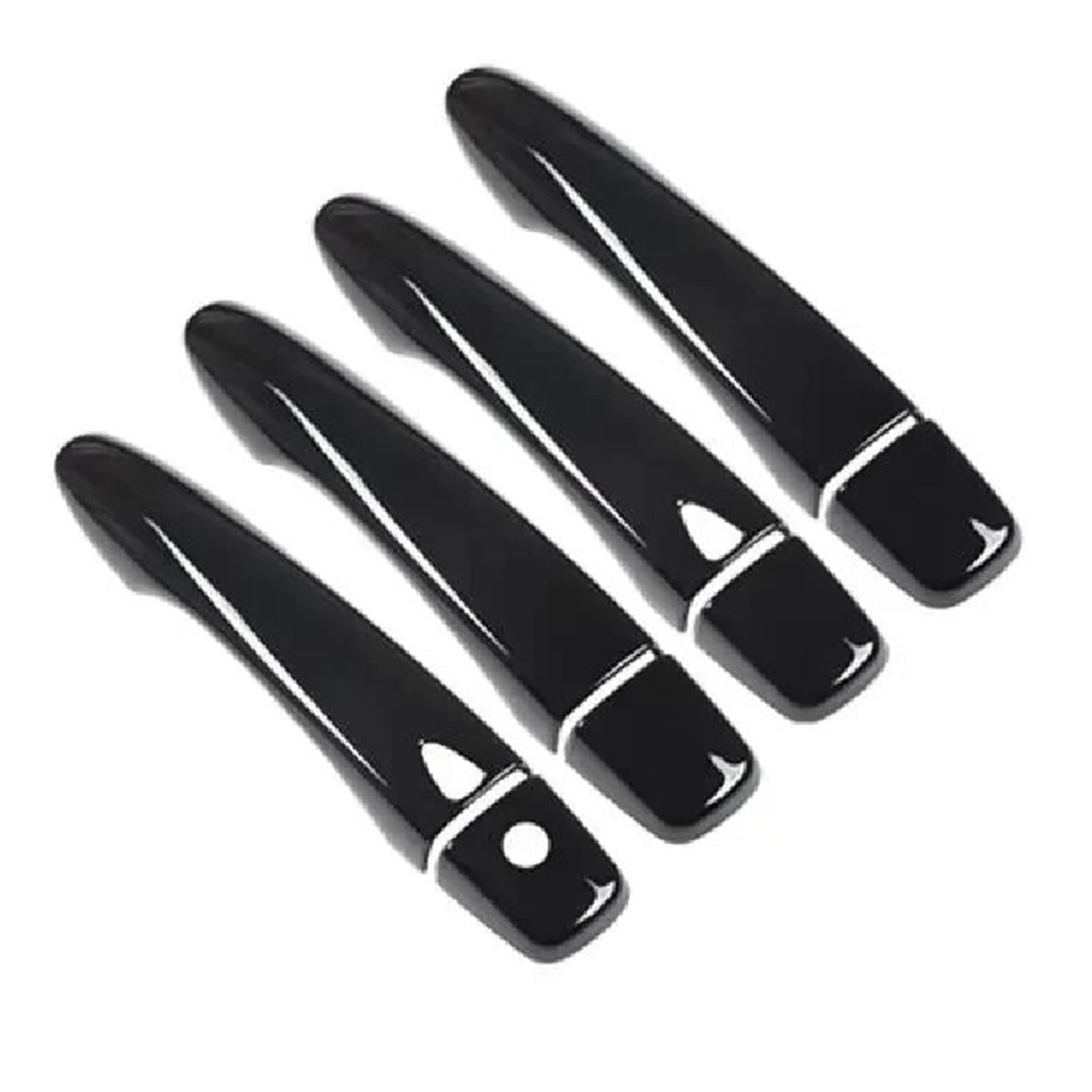 JTWMTY Car Exterior Door Handle Moulding Cover Trim Sticker Decor Accessories for Nissan for Qashqai J11 2014-2021(Black)