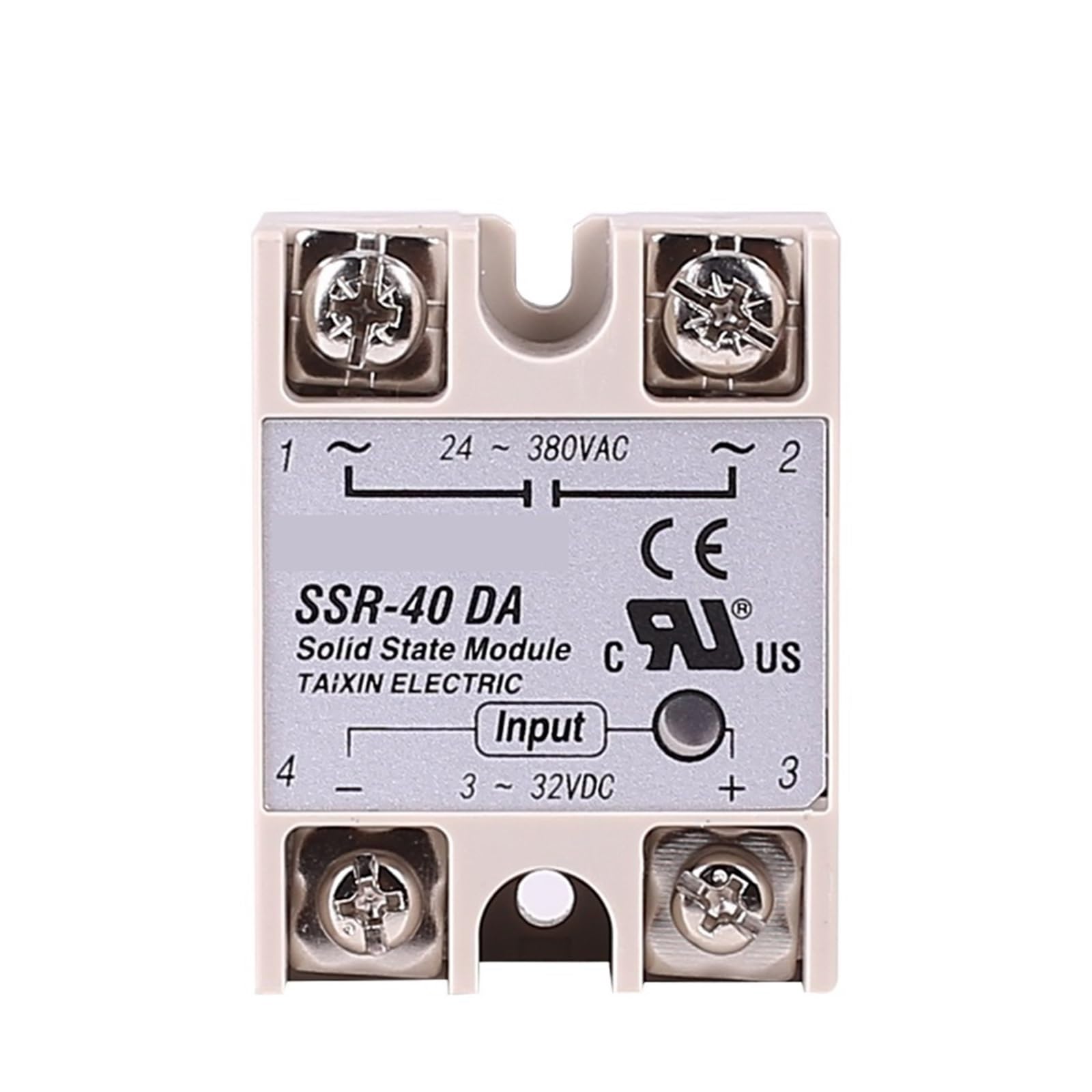BGTXINGI SSR-25DA/40DA – Módulo Relé Estado Sólido Monofásico (24-380V CA / 3-32V CC) Para Automatización