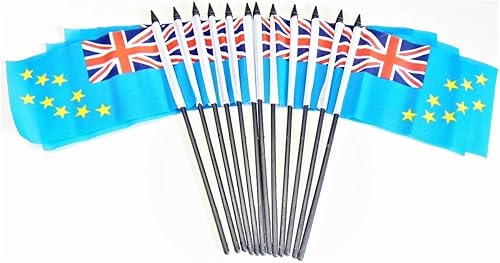 Miniatura 46 de Paquete de 12 banderas de escritorio de oficina en miniatura de poliéster internacional de 4 x 6 pulgadas, 1 docena de banderas pequeñas de 4 x 6