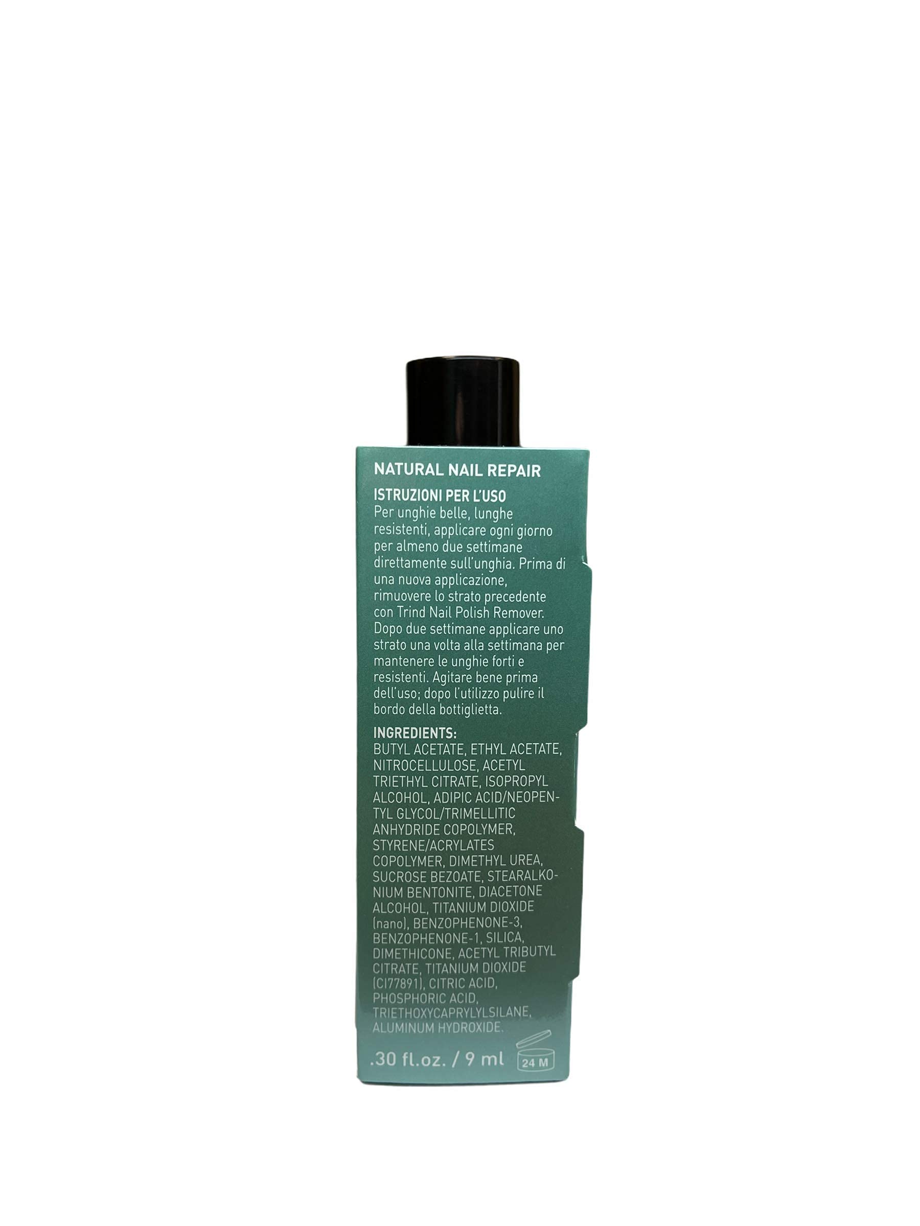 Trind Base Smalto Rinforzante Unghie + Remover, Kit Trattamento Ristrutturante Unghie Fragili O Sfaldate - 1X9Ml + 1X125Ml