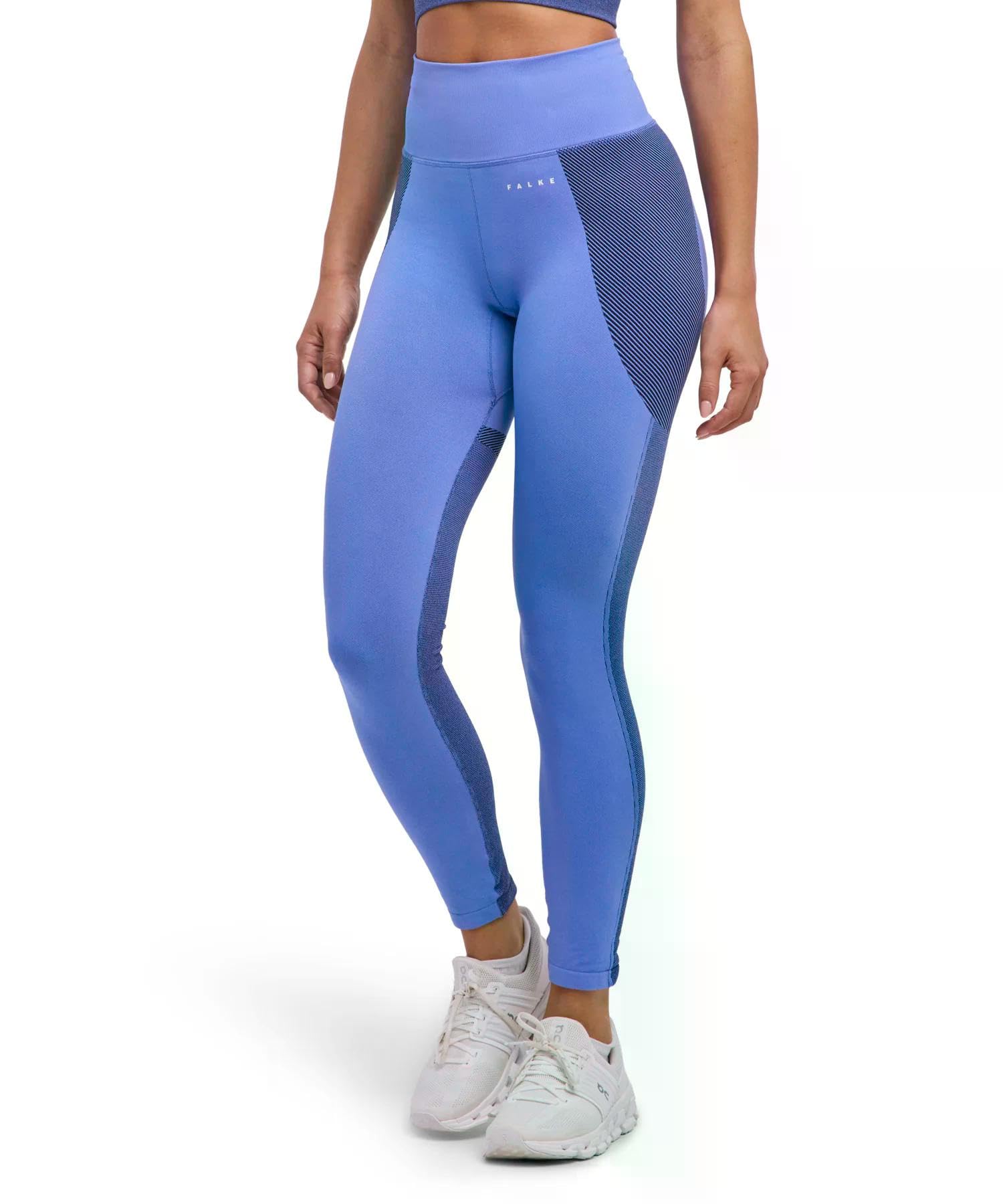 FALKE Damen CORE Long 2 Funktionshose Funktionshose hohe Taille druckfreier Komfortbund nahtlos lang elastisch bequem mit Schlüsseltasche atmungsaktives schnelltrocknendes Funktionsmaterial 1 Stück | für alle Workouts geeignet