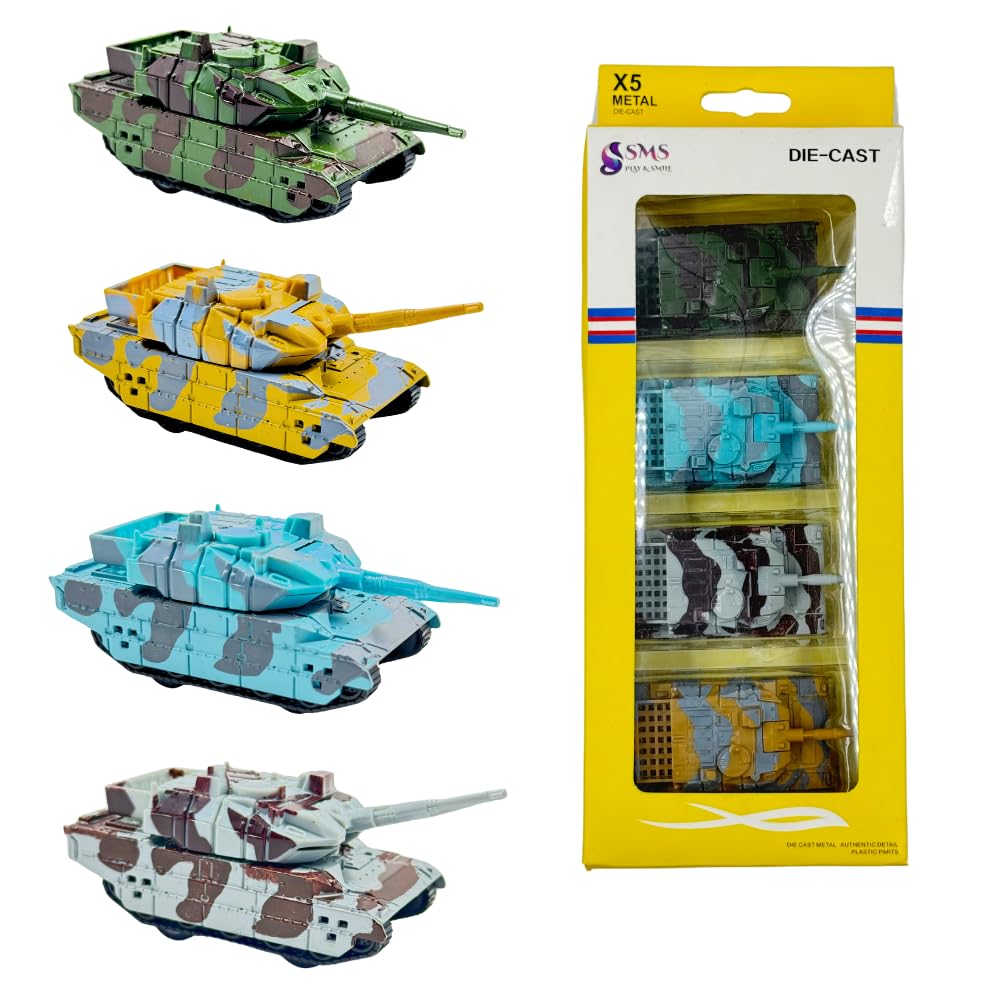 ToysEpic Metal Tank Car Set for Kids Engineering Automobile Construction Toys Set for Kids Die Cast Metal Pull Back Action Toy Set for Kids (Tank Set) (B0CYLW1J9R) Amazon Price History, Amazon Price Tracker