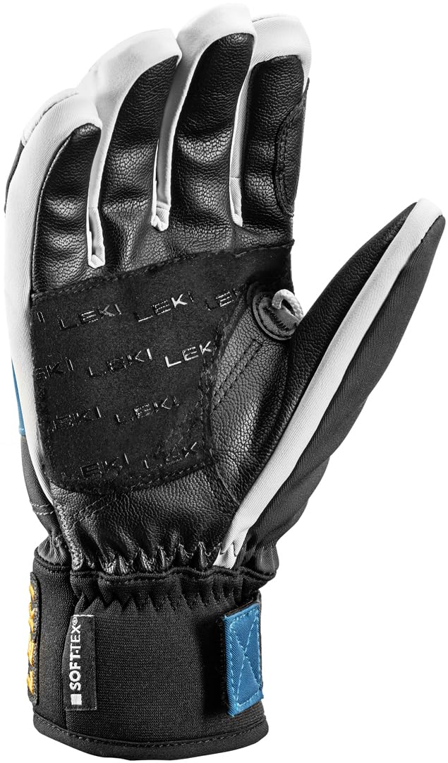 LEKI Gants 3D pour Enfant - Graphite-Bleu pétrole - EU 6