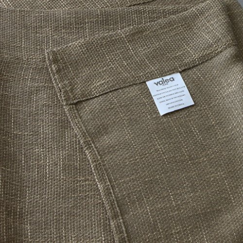 Valea Home Burlap Natural Tan Valance Rod Pocket Window Curtain Valance Rustic Home Décor 56 By 14 Inches #TOP4