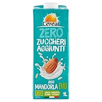 Céréal Riso e Mandorla Bio, Bevanda Vegetale con Latte di Riso e Latte di Mandorla, senza Zuccheri Aggiunti, 1 L