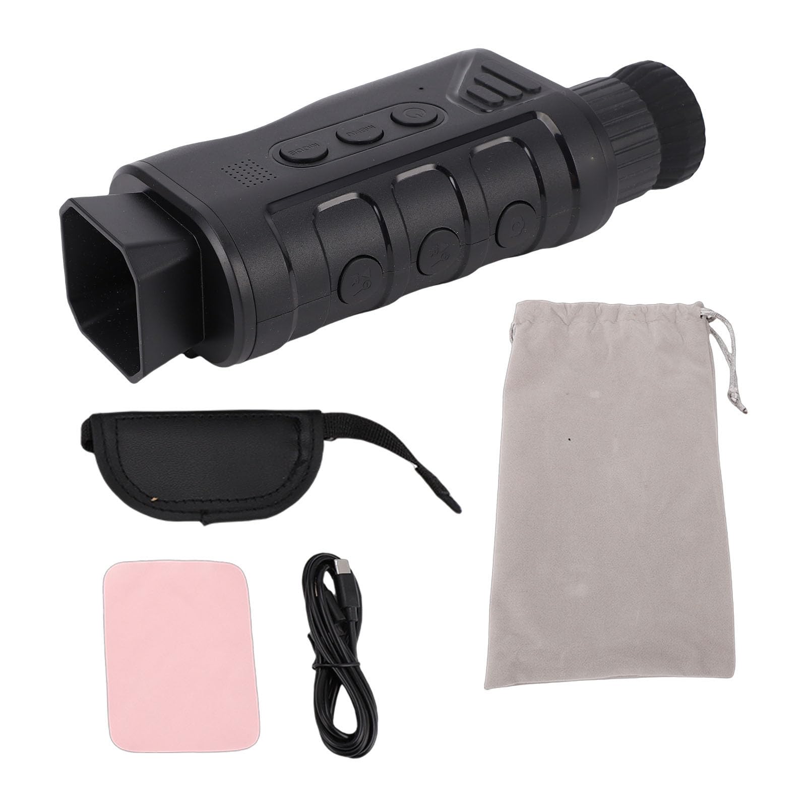 Aramox Telescopio Monoculare Digitale 1080P ABS Monoculare Digitale con Zoom 16X con Schermo a Colori da 1,54 Pollici 12MP Ricaricabile 2500mAh per Viaggi Campeggio Birdwatching Escursionismo