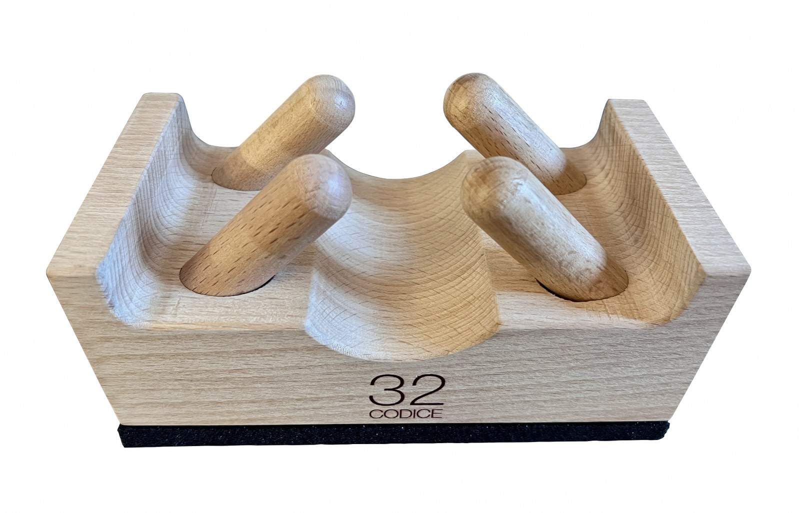 Teraparte - Massaggiatore Cervicale Professionale - Stimolazione Nervo Vago per Rilassamento Profondo - Legno Naturale Anti-Stress - Kit Completo con Accessori