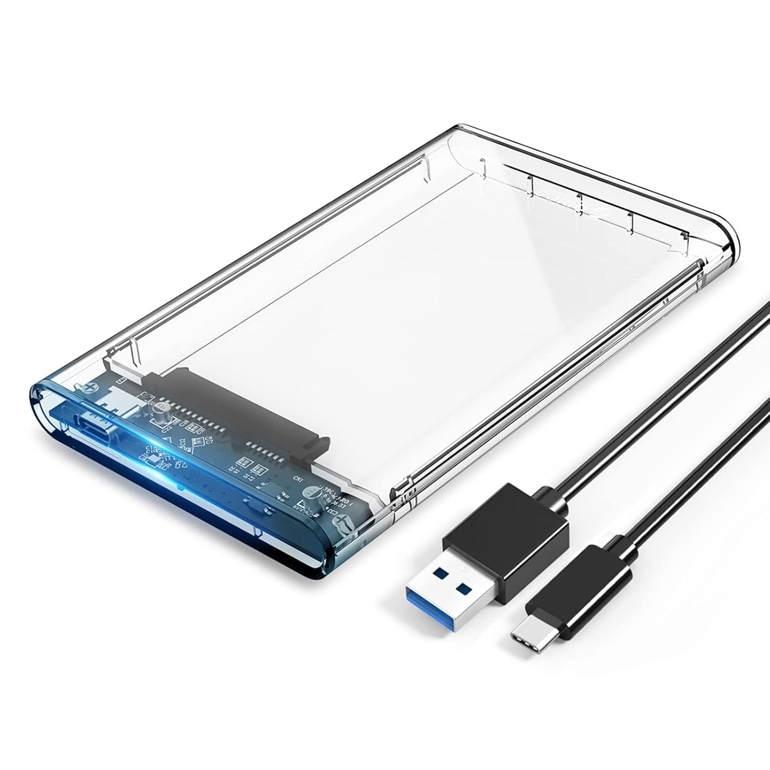 Transparent 2.5'' SATA SSD/HDD Enclosure with USB 3.1 to SATA III, 5Gbps High-Speed, Tool-Free Installation, Supports 4TB for PC, Laptop, PS4, Xbox, Windows/Mac/Linux-picture-23