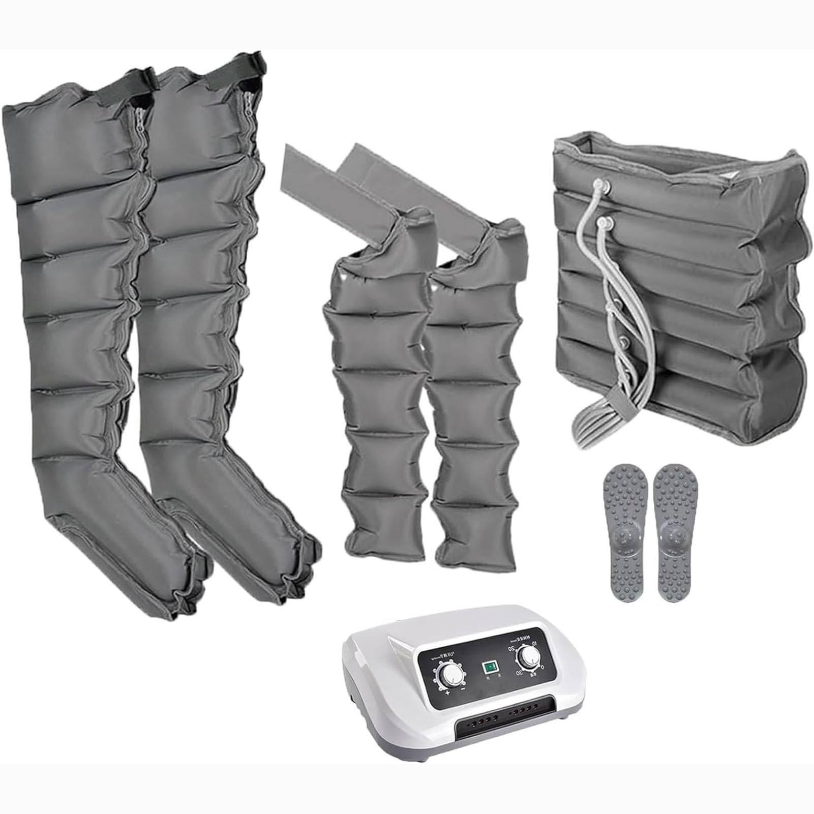 Botas de Compresión de Aire para Circulación de linfedema, Masajeador Eléctrico, Masajeador Neumático, Masajeador de Piernas para Circulación y Alivio del Dolor