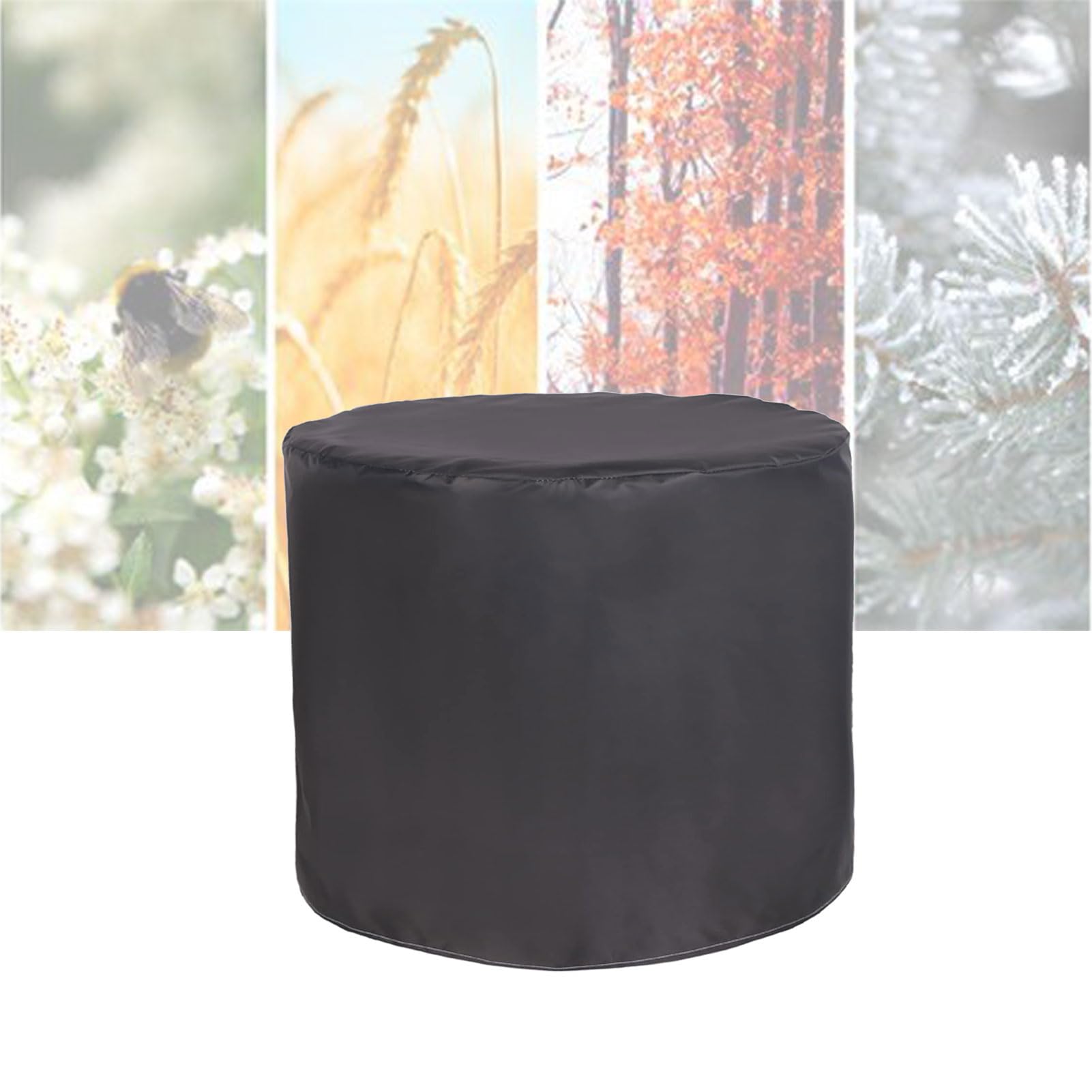 ATYUJKB Fundas para Muebles de Jardín Impermeable 100x100cm, 420D Redonda Cubierta Muebles Exterior, Funda Protectora de Muebles Jardín, Cubierta de Conjunto de Muebles para Mesa Silla Muebles