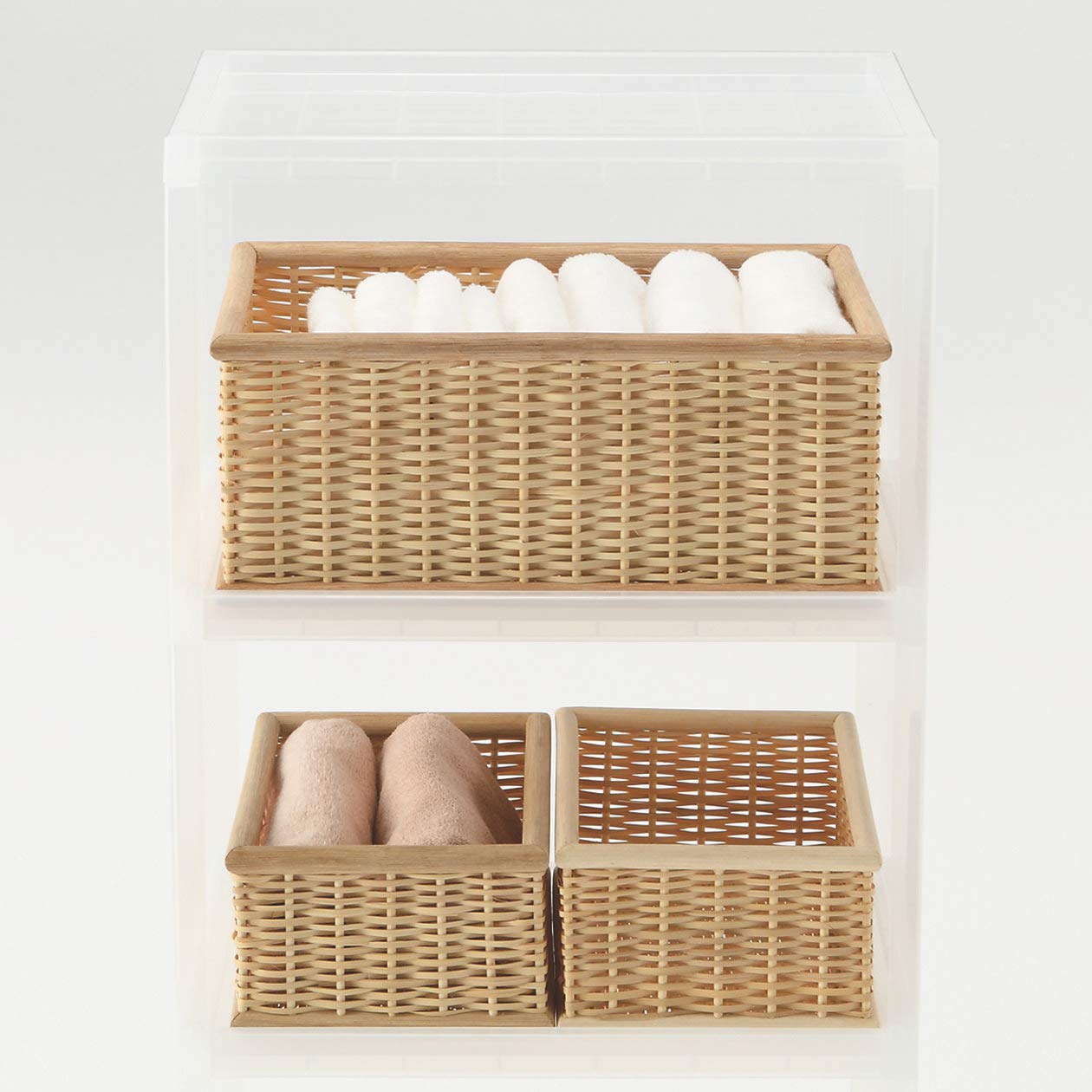 無印良品 組立式ワゴン キャスター付 3段×2点セット Amazon.co.jp: 無印良品 ポリプロピレン組立式ワゴン・キャスター付・3