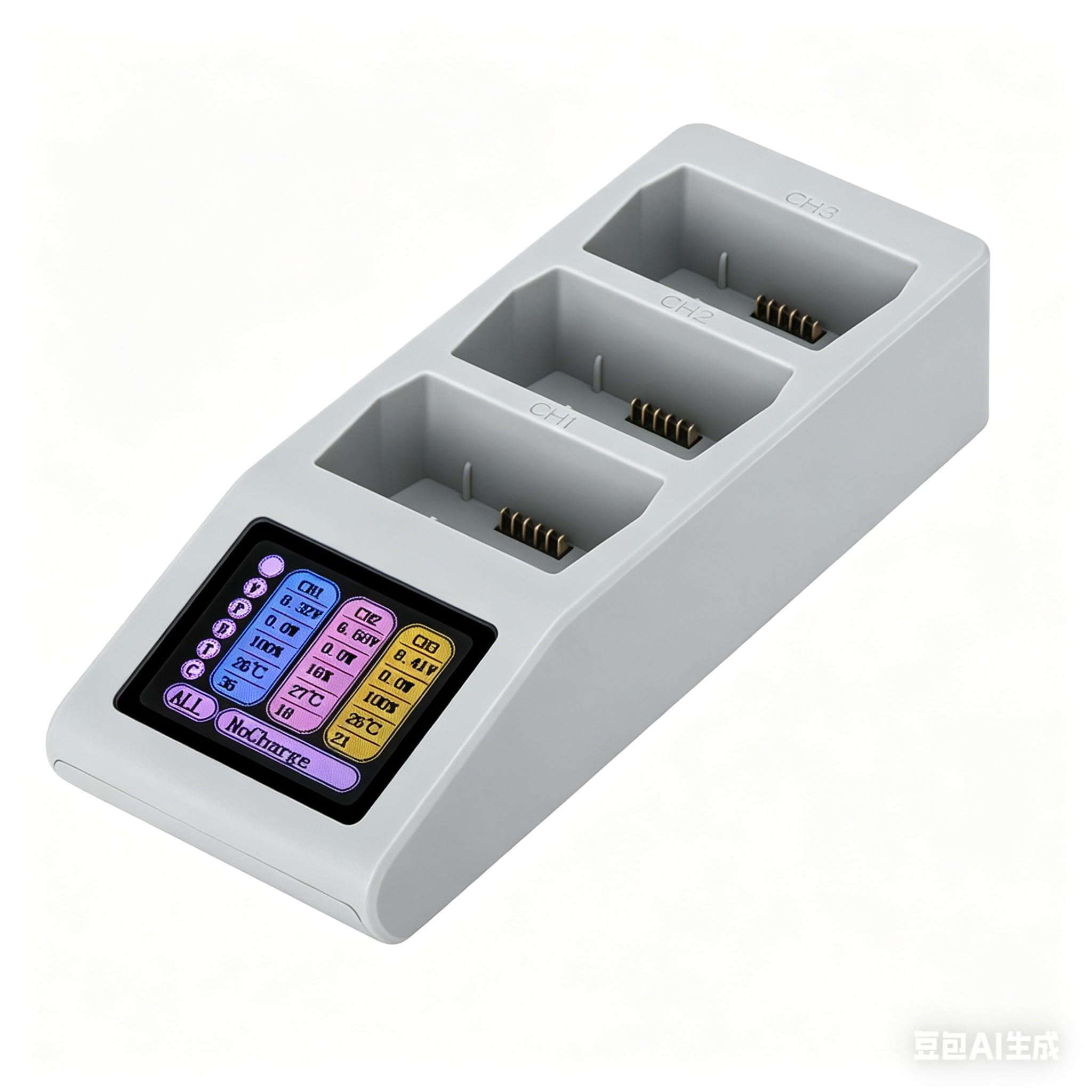 Tosuny Hub ładujący 3 W 1 z Wyświetlaczem LCD do Mini 5 Pro, Szybka Stacja ładująca do Drona, Jednoczesne ładowanie 3 AkumulatoróW, USB PD 65 W, możliwość Stosowania W Przenośnym Etui