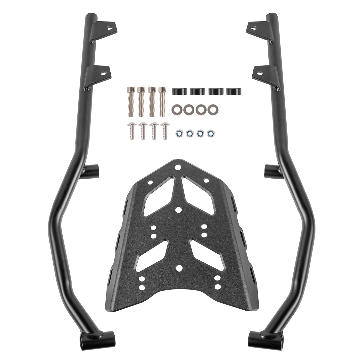 Portaequipajes Trasero para Moto Tenere 700, Barra de Estante extendida, Kit de Placa de Soporte de Montaje Superior, Barra de Agarre para Pasajero, Asiento Lateral para Tenere700 2018-2024