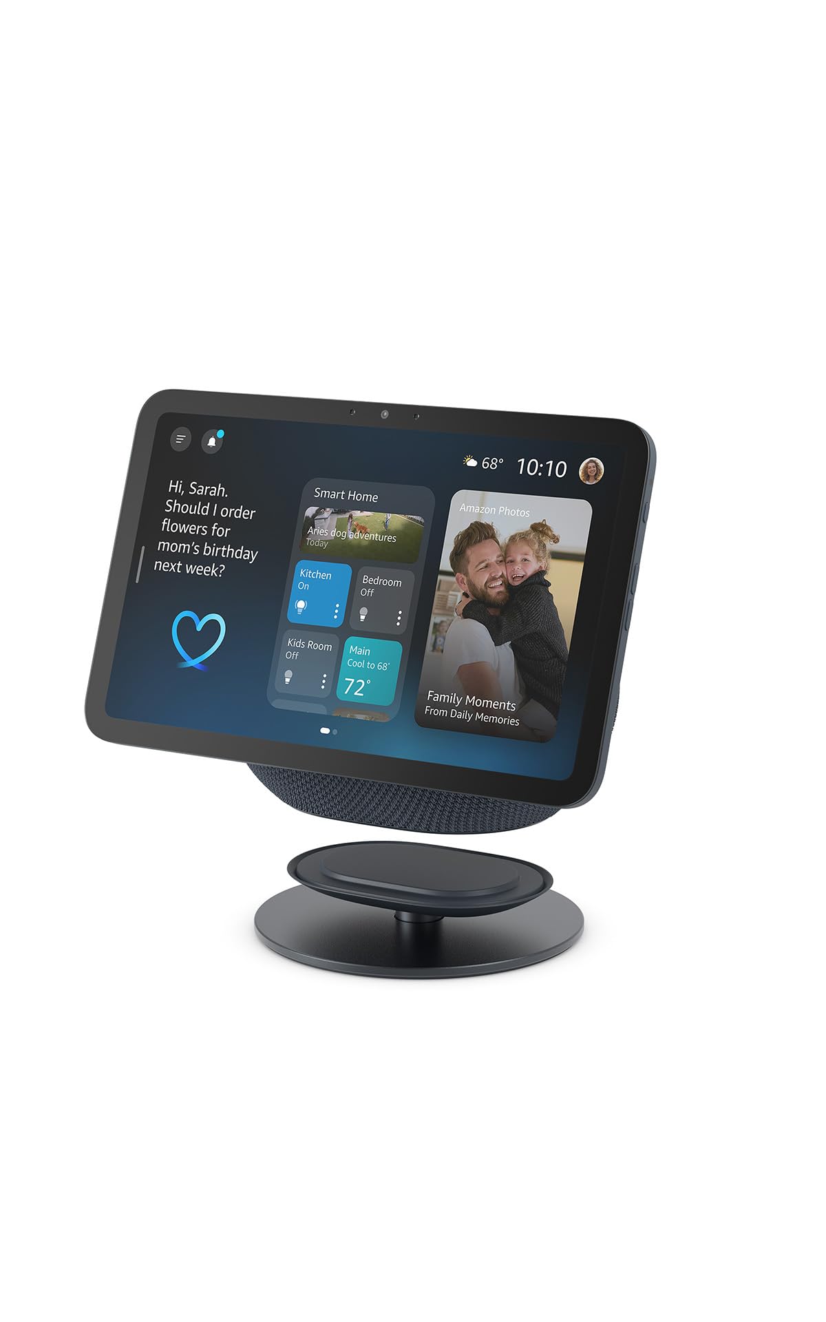 Amazon Echo Show 8 2025 release with Amazon Adjustable Stand Graphite