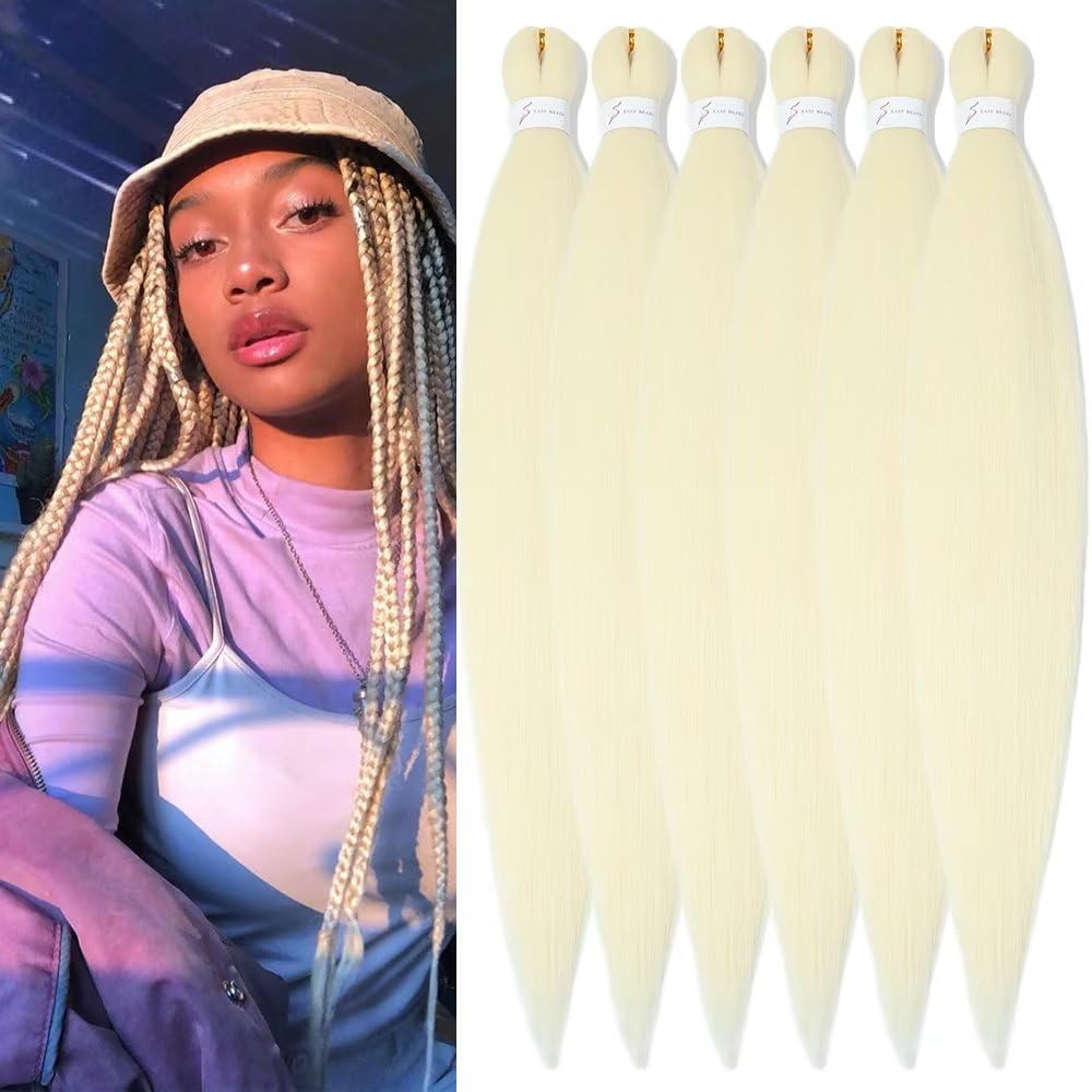YDDM Capelli Per Treccine Africane Rosa Extension Treccine Texture Yaki Easy Install per Principianti 20 Pollici 3 Pezzi Capelli Leggeri e Naturali per Box Braids, Twist e Crochet — view 87