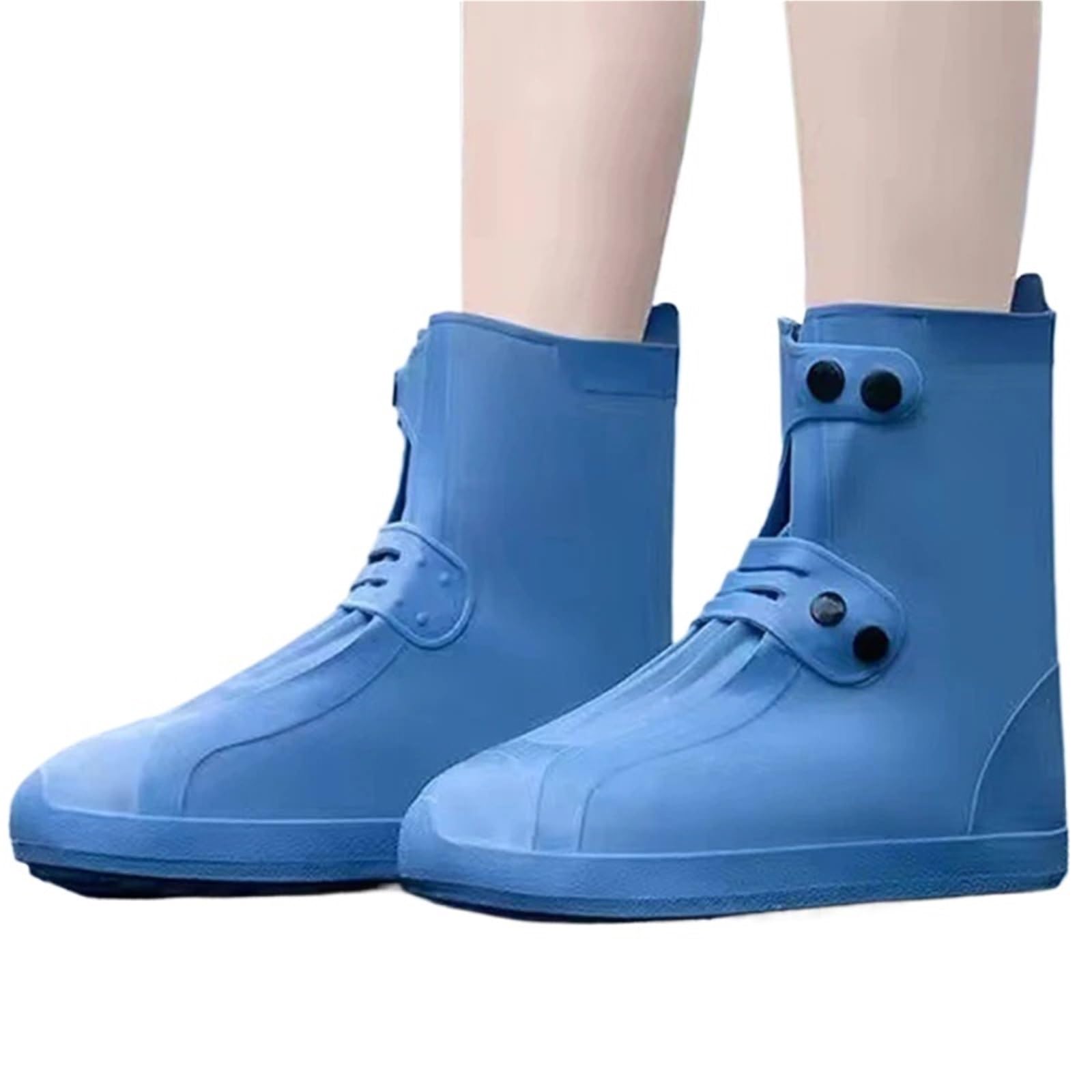3 pares de cubiertas for zapatos lluvia impermeables antideslizantes Botas for exteriores resistentes al desgaste for mujeres y hombres para Protección