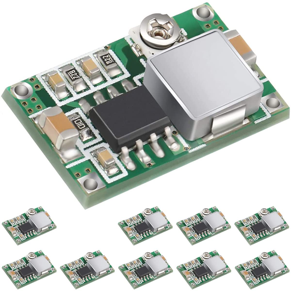 Mini-Spannungsregler Modul – DC-DC Abwärtswandler, 4,5-24V Auf 0,8-17V, 3A, 10 Stück