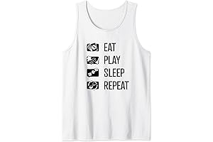 Eat, Play, Sleep, Repeat Board Games, Black Art Tank Top: Your Ultimate...