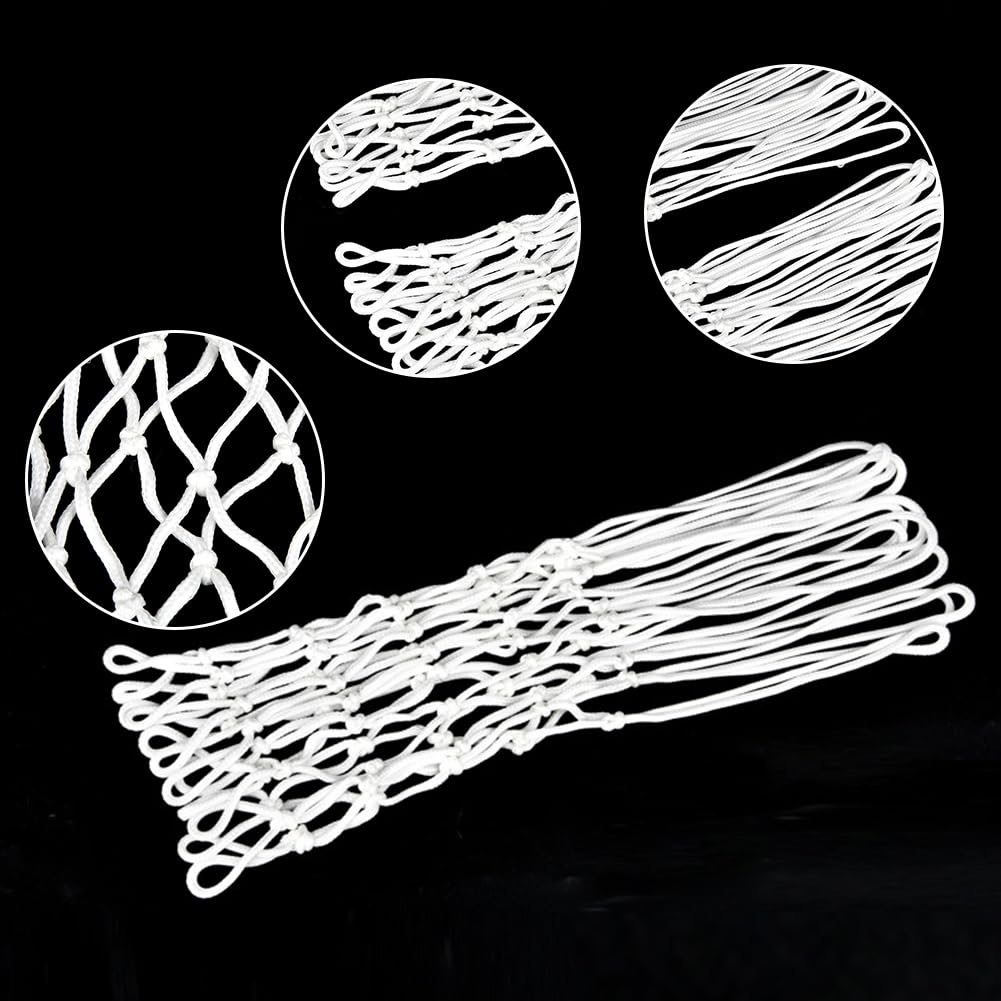 Cerioll Filet De Basketball, Filet pour Panier De Basketball, Taille Standard, Résistant À La Pluie Et Au Soleil, pour Intérieur Et Extérieur