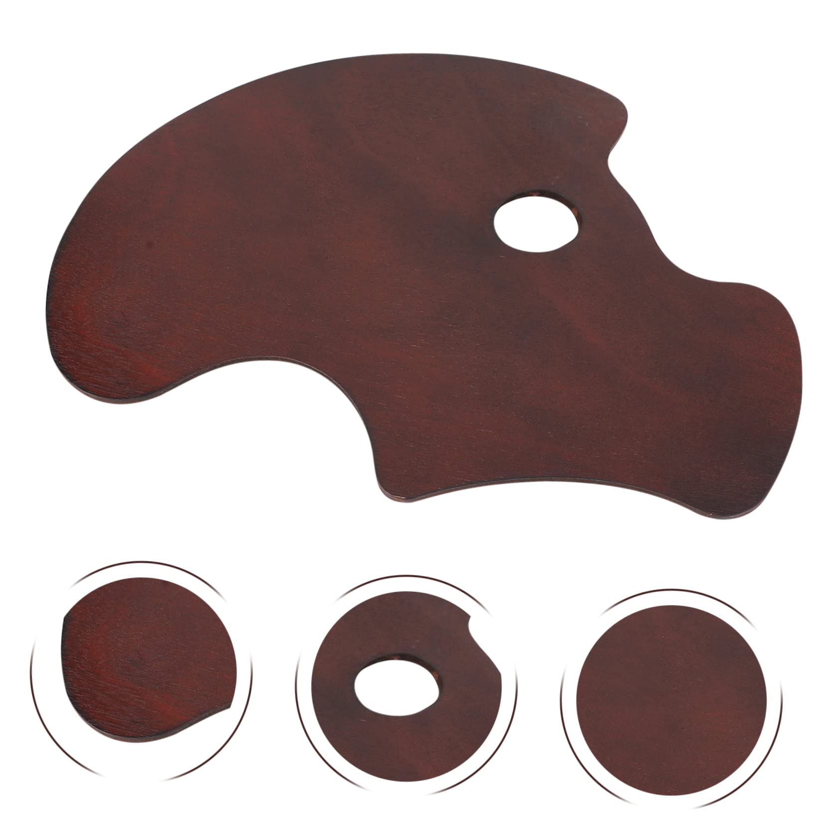 Holz Mischpalette für Selbstgemacht Kunstmalerei, 1 Stück Farbmischbrett
