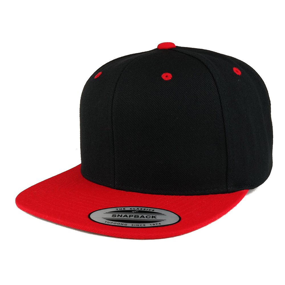Trendy Apparel ShopFlexfit Brand Premium Two Tone Classic Flatbill Snapback Cap