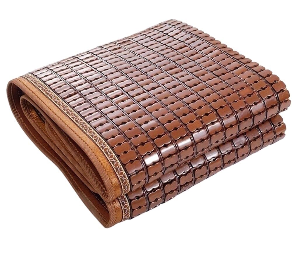 Bamboo Sleeping Mat, Summer Bamboo Rattan Cooling Bed Mat, Foldable, Breathable, Quick Dry, Multiple Sizes(Twin(39.4 * 74.8))