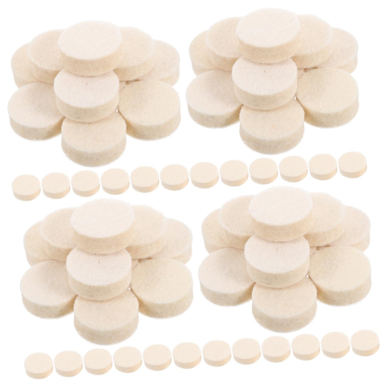 iplusmile 400piezas Ruedas De Pulido De Lana Kit De Pulido y Abrillantado Multifuncional Para Artículos De Uñas Herramientas Rotativas y Aplicaciones Variadas y Portátil