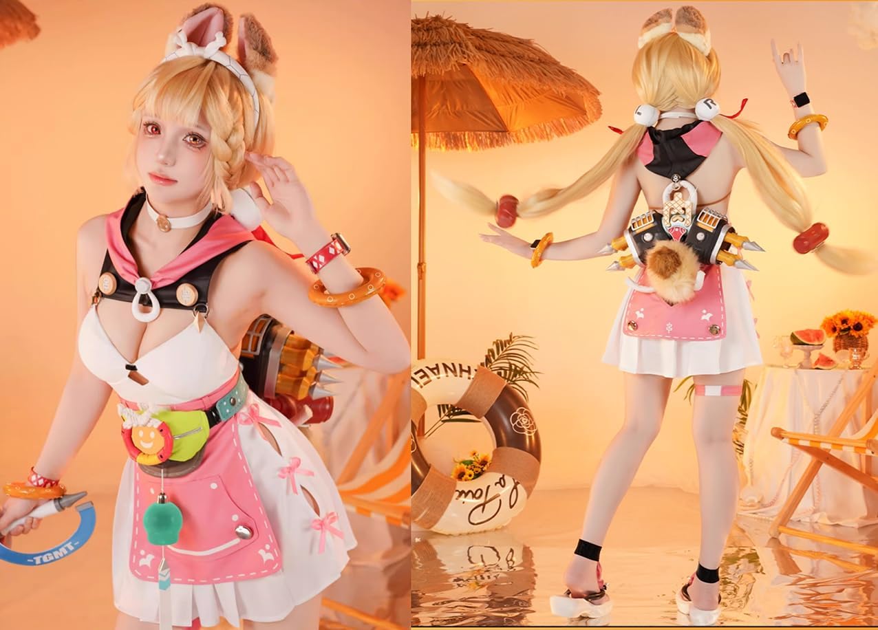 DOZZZY] 髪飾り+耳+尻尾+腰飾り付き ゼンレスゾーンゼロ アリス