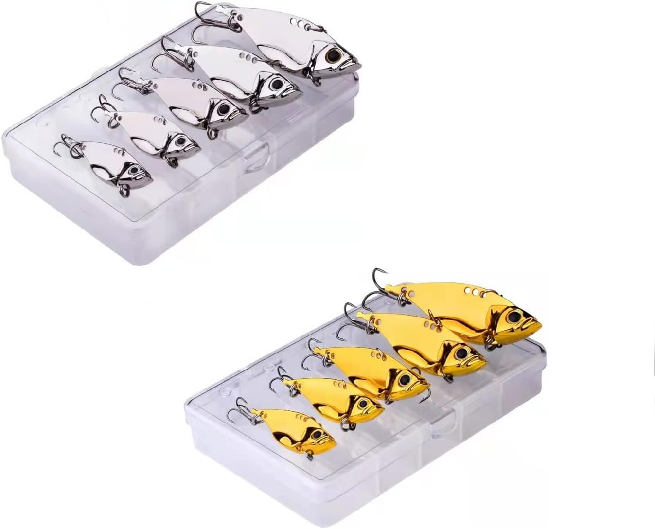 10 Pack Metal Blade Baits for Bass Walleyes Saltwater