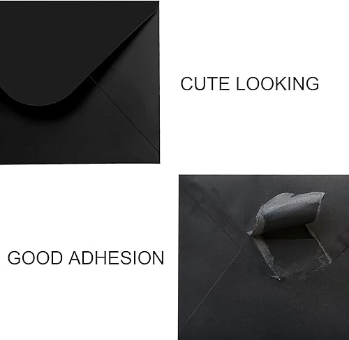 Miniatura 3 de Paquete de 100 sobres de 4 x 6 pulgadas para invitaciones sobres negros A6 sobres de postal sobres de fotos utilizados para graduación boda baby