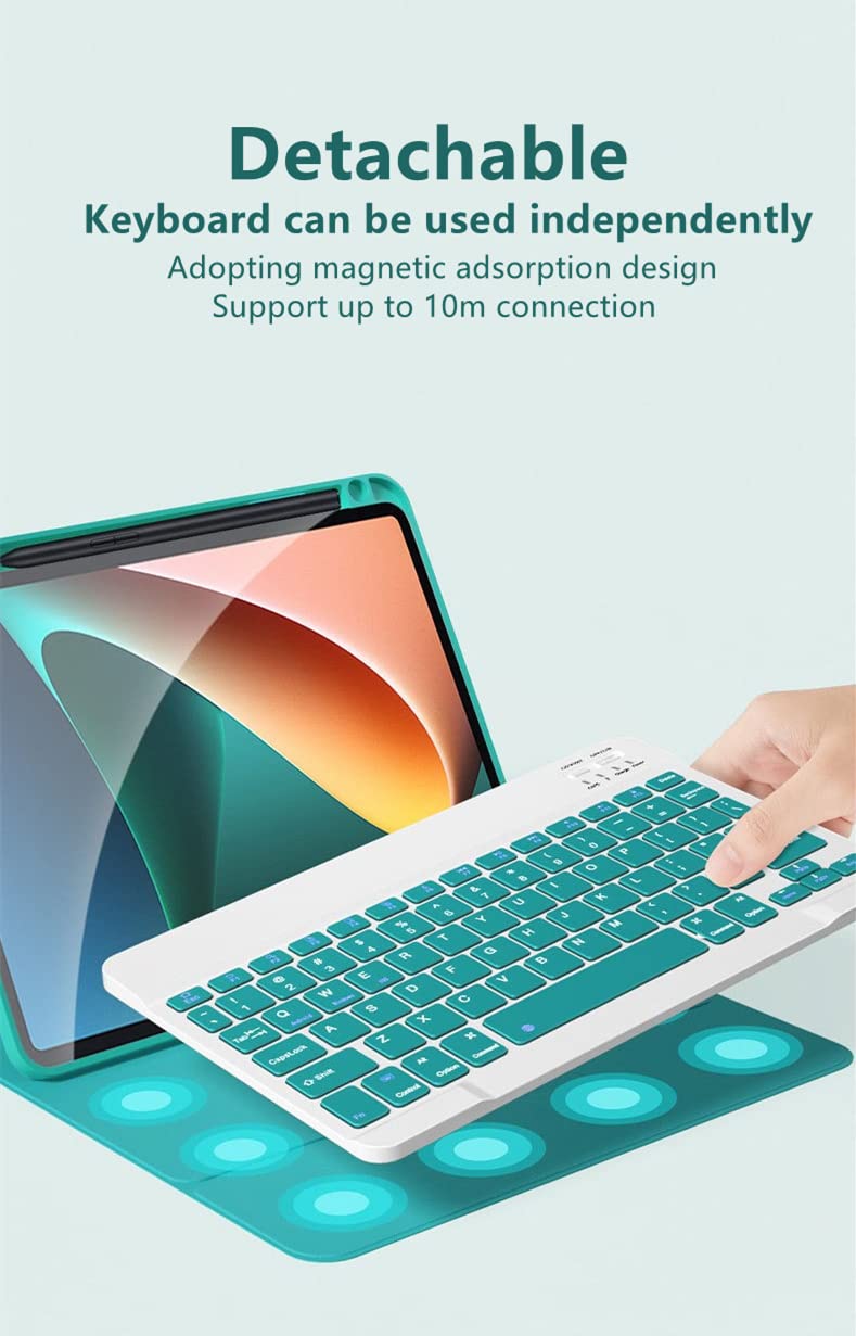 MKL for Mi pad 5/Mi pad 5 Pro Case with Keyboard, Slim Mi pad 5/Mi pad