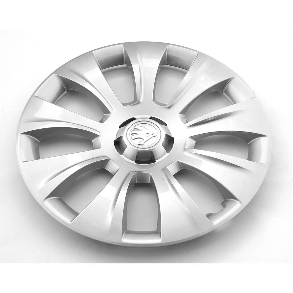 Skoda 57A071456Z31 Radkappen (4 Stück) Radblenden 16 Zoll Borneo Radzierblenden 6.0Jx16 Stahlfelgen