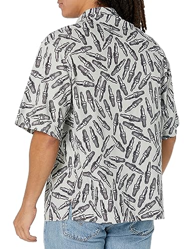 BOSS Men's Poplin Print Short Sleeve Button Down Shirt2