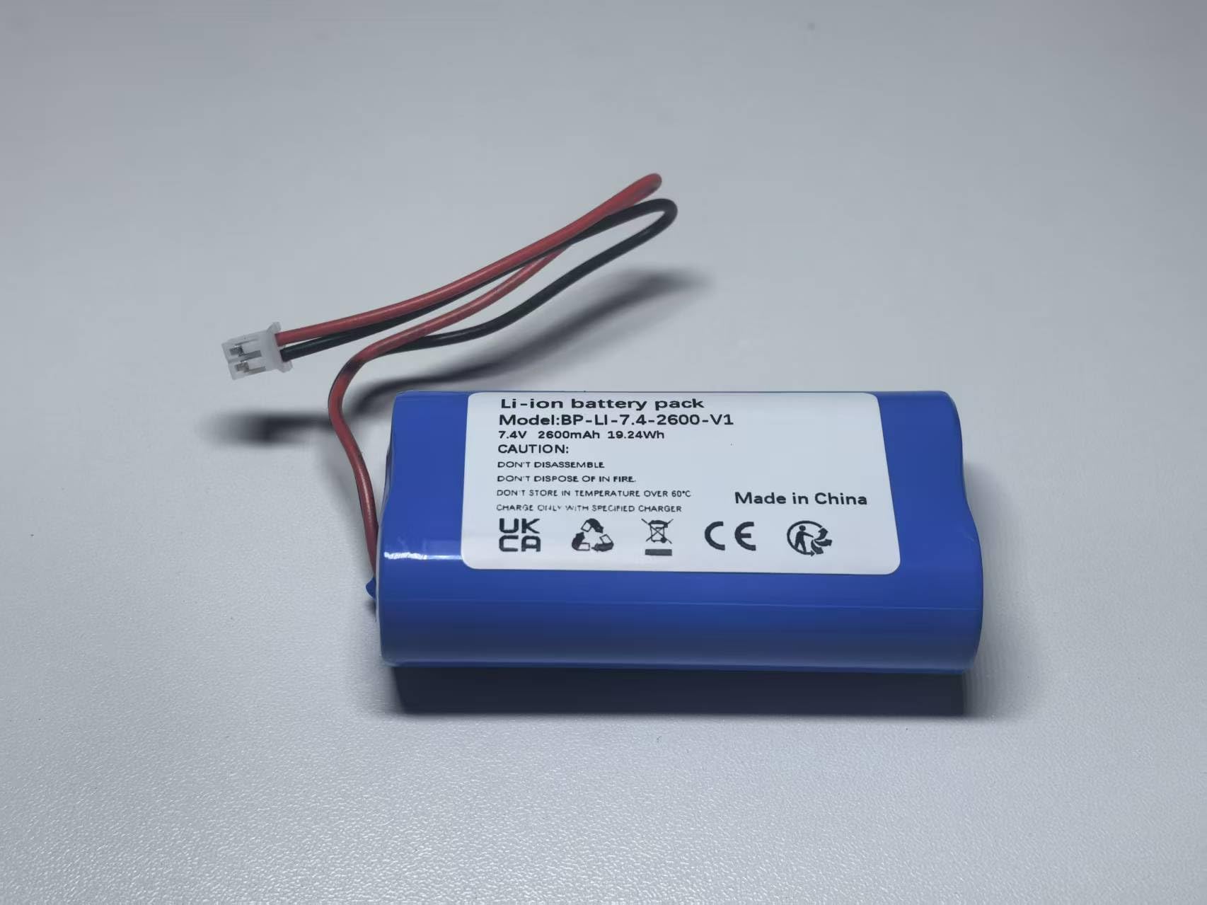 Batteria di ricambio 7,4 V 2600 mAh per sistema di illuminazione a LED portatile Orascoptic Zeon Discovery (sostituisce BP-LI-7.4-2600-V1)