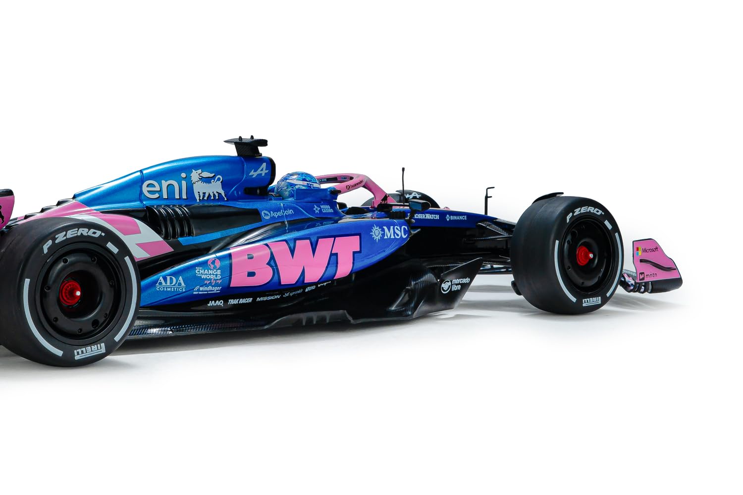 Solido - Alpine A525#10 GP Bahrain 2025 1:18 - Die-Cast Formuła 1 model samochodu, kierowca P. Gasly, niebieski, model kolekcjonerski, karton okienny z cokołem z tworzywa sztucznego