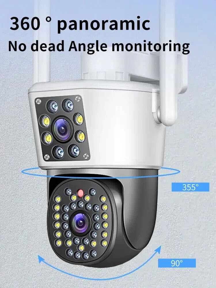 TELECAMERA WIFI DA INTERNO ED ESTERNO 6MP CON DOPPIA LENTE IP66 ZOOM E SENSORE JORTAN JT-8293 app yosee