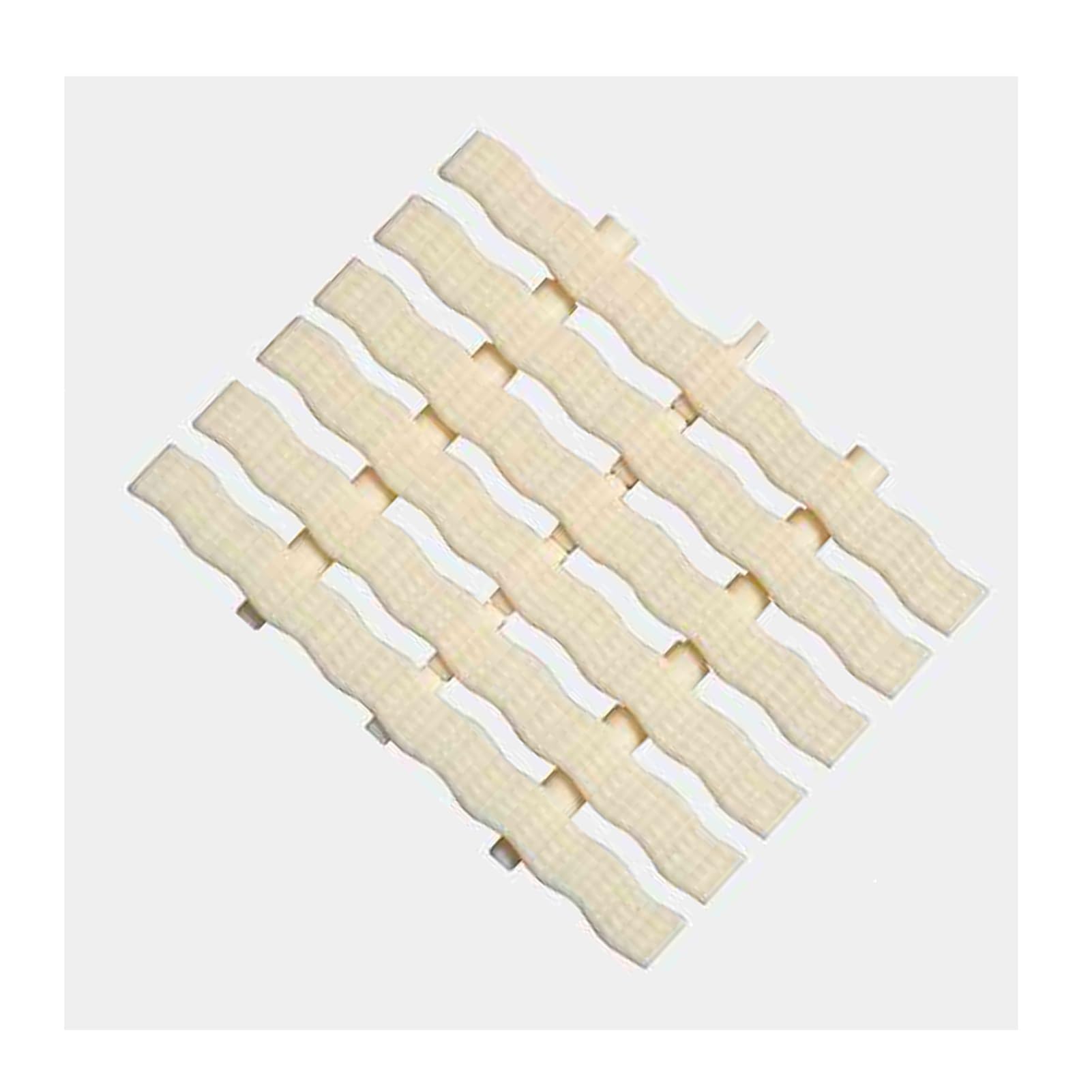 Grille de trop-plein de piscine en ABS blanc cassé au design durable et résistant