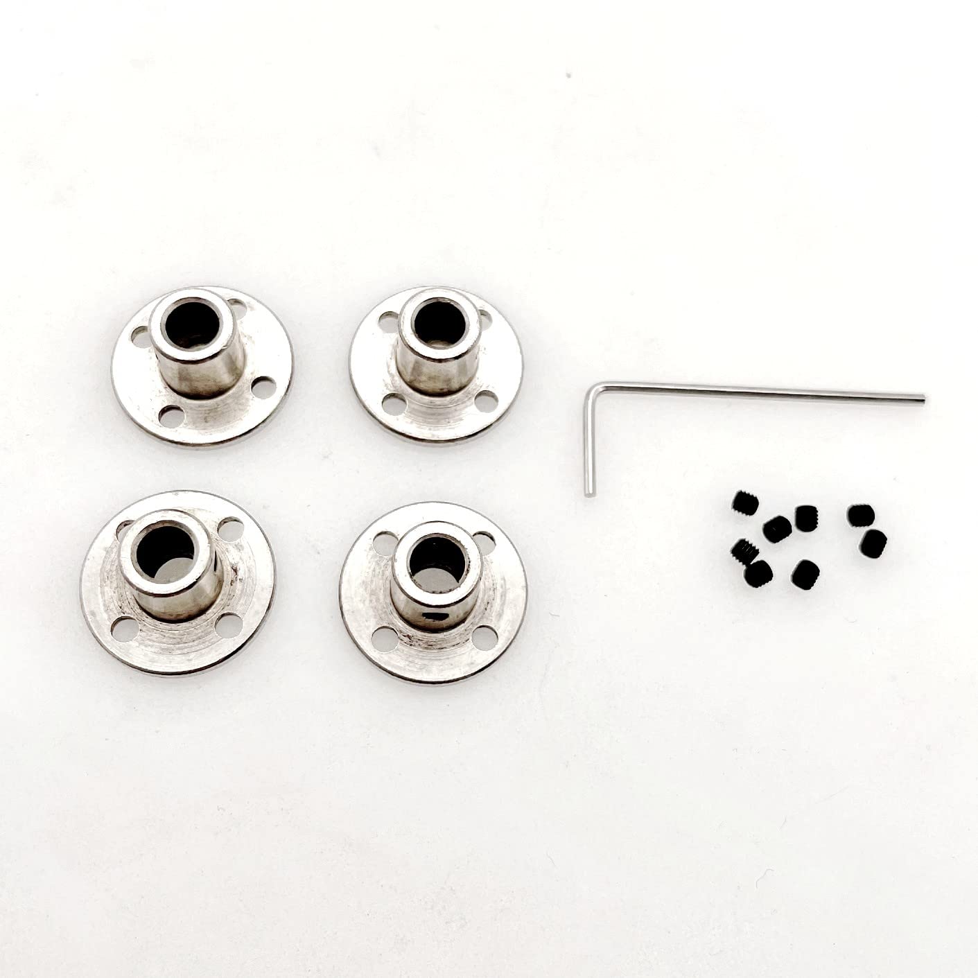 JZK Set di 4 raccordi flangiati per alberi motore modello 6mm