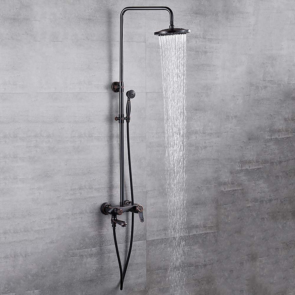 La douche peut être élevée et abaissée sans rouille pour toute la famille