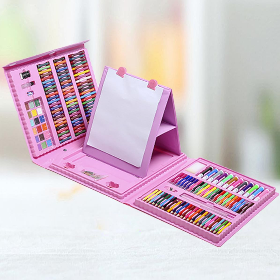 POPETPOP 208 Pezzi Set di Penne Gel Acquerello Rosa per Disegno Fluido Inchiostro Scorrevole, Plastico Resistente, per Crafting e Biglietti Fatti a Mano
