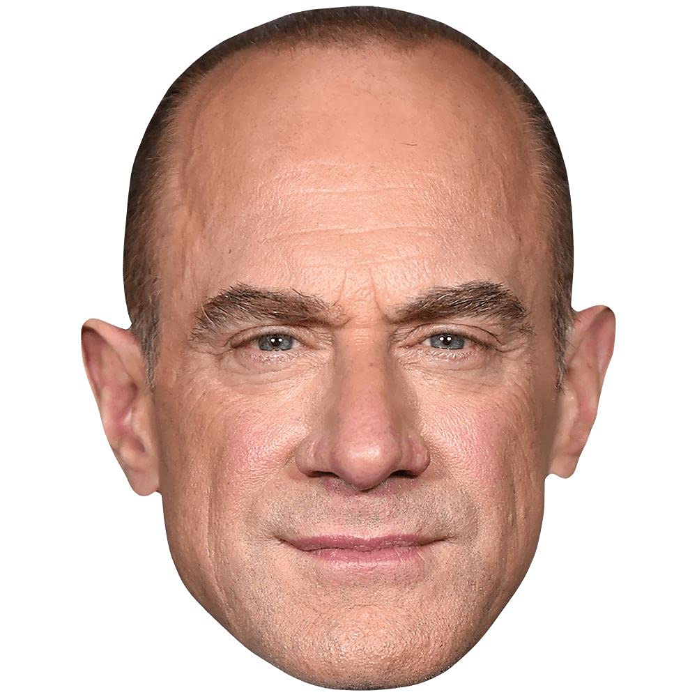 Christopher Meloni (Frown) Celebrity Mask, Flat Card Face, Fancy Dress Mask