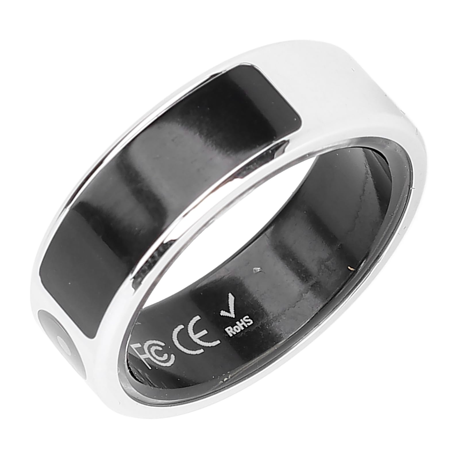 Anneau de Fitness Intelligent avec Affichage Couleur, Tracker d'activité IP68, Modes Multi-Sports, connectivité D'application Mobile, Bague de santé en Acier Inoxydable pour (8) (9) (10) (11) (12)