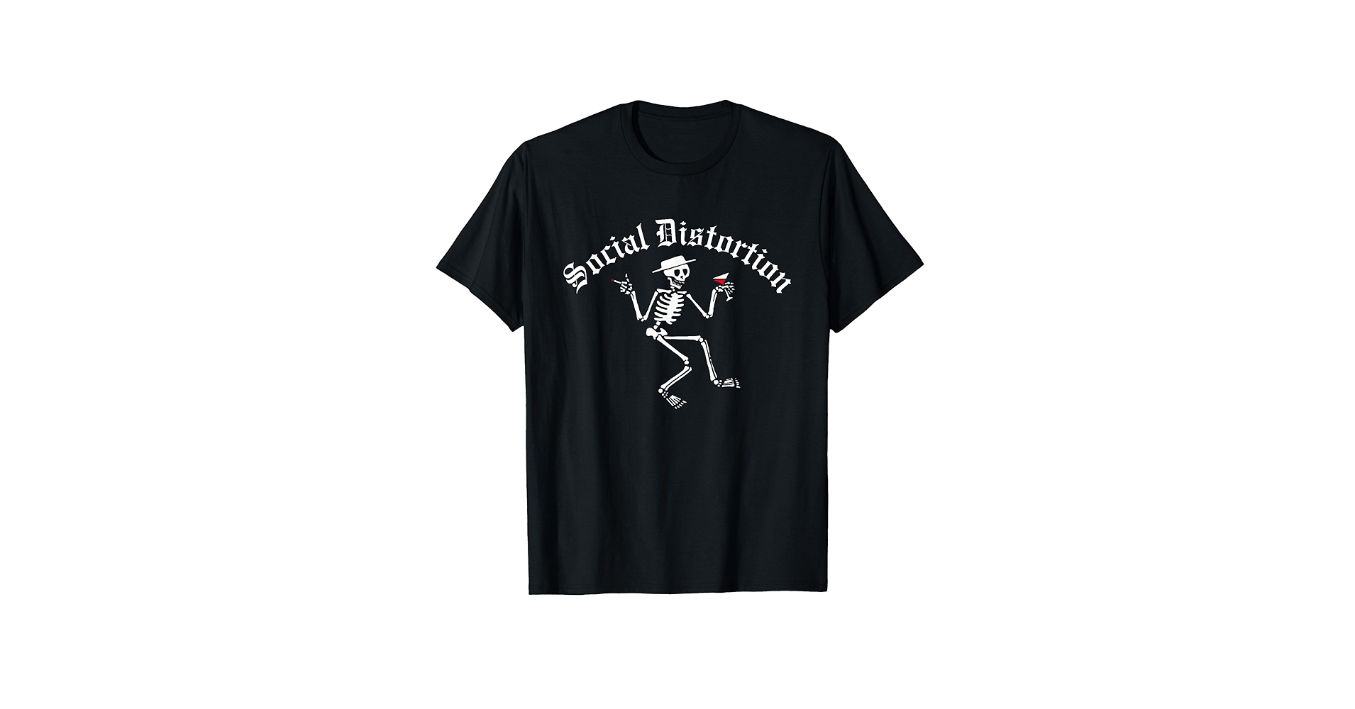 Amazon.com: Official Social Distortion Skelly T-Shirt