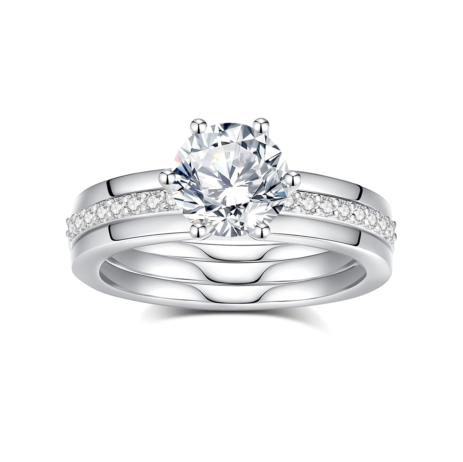 JIEKAYUAN 2.2CTTW Moissanite Set